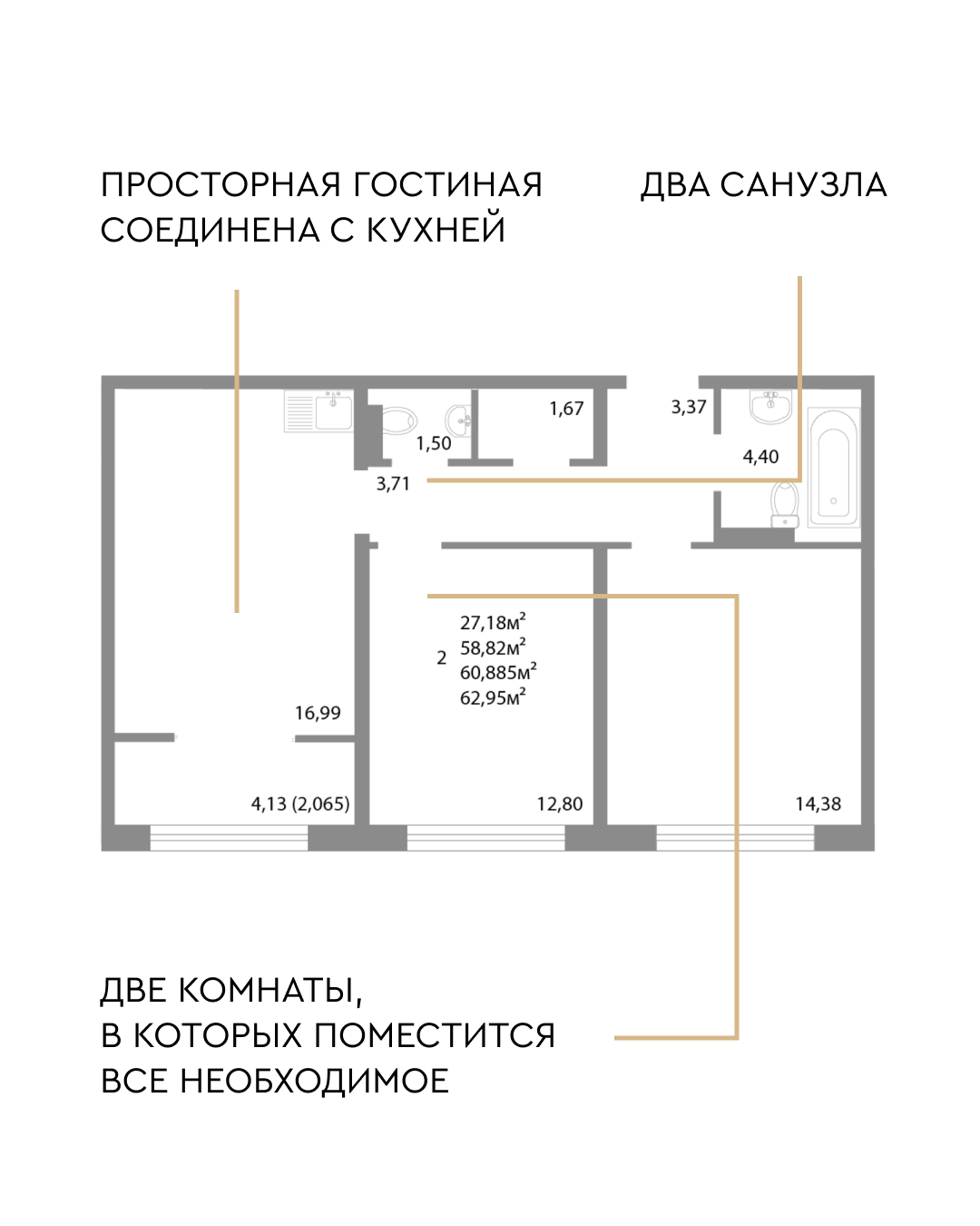 Квартира месяца в ЖК НИКС Сити на Ун. Набережной